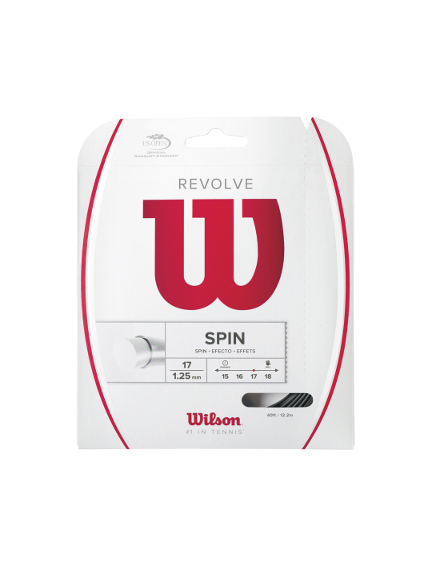 WILSON Revolve 17/1.25mm Black stygos teniso raketei